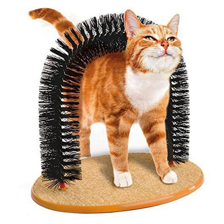 Hot selling cat brush cat scratching cat toys pet toys hair rub cat arch pet play toys