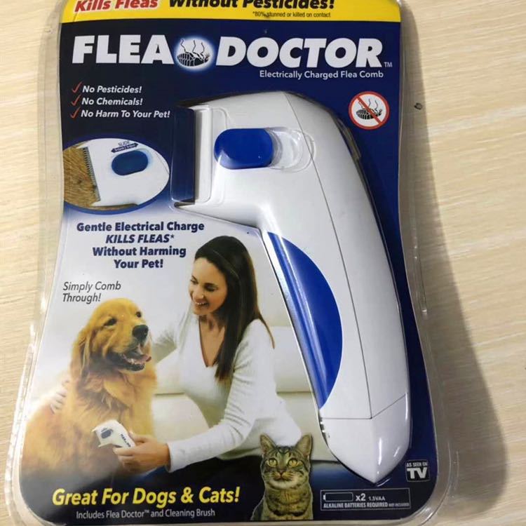 Pet electric flea remover flea cleaning brush combing comb dog flea remover cross-border supply flea doctor