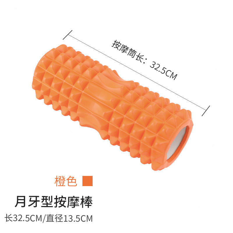 EVA Hollow Yoga Column Crescent Yoga Column Foam Shaft Muscle Relaxation Pilates Yoga Column Factory Direct Sales