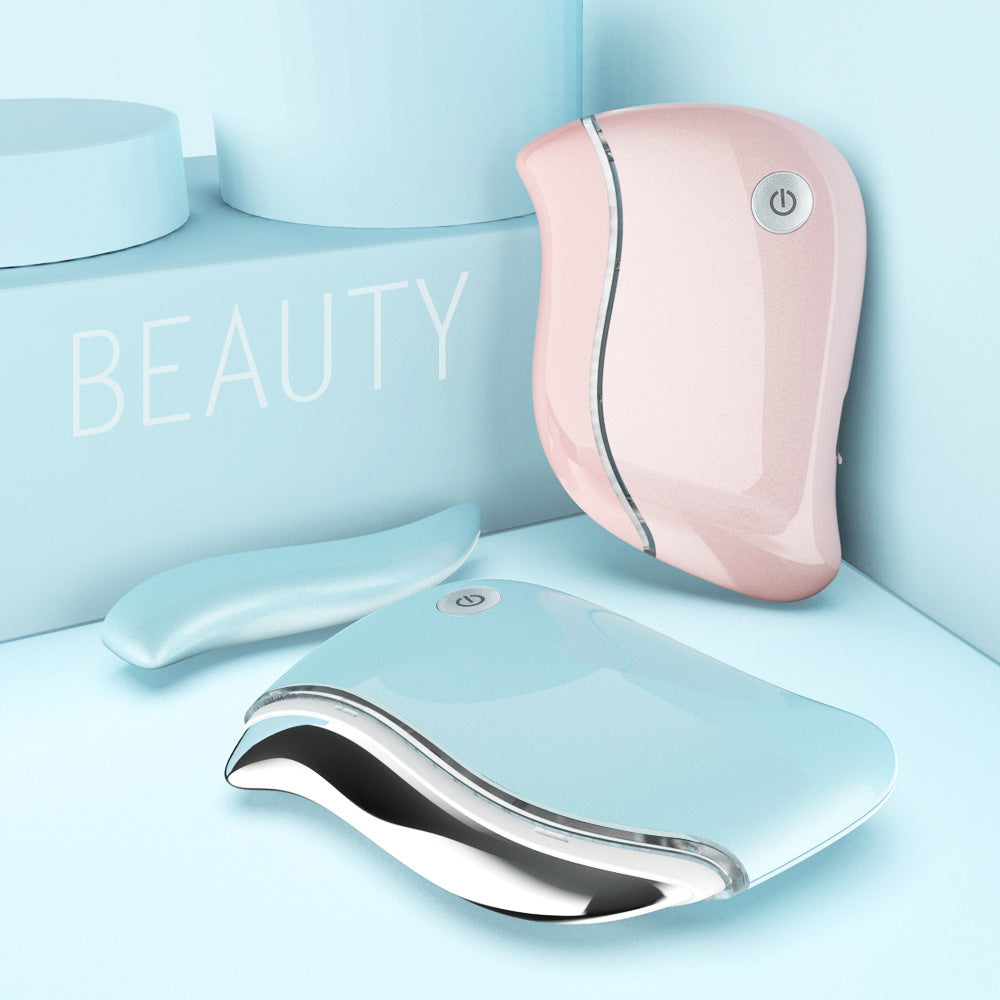 New product USB electronic scraping beauty instrument red light beauty machine facial massage lifting import scraping instrument
