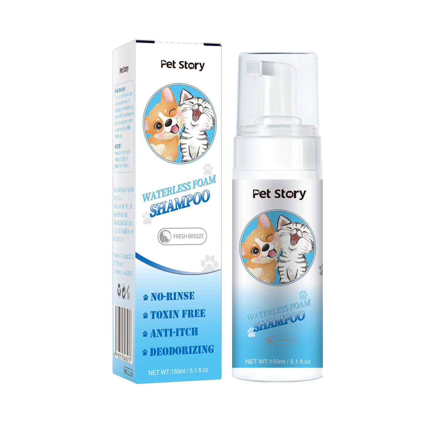 Pet foam dry cleaning shower gel for cats and dogs universal cat and dog foam dry cleaning mousse spray waterless shower gel