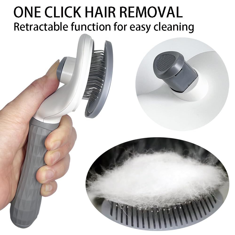 Pet comb to remove floating hair stainless steel pin comb cat detangling comb hair removal artifact dog row comb dense tooth comb wholesale