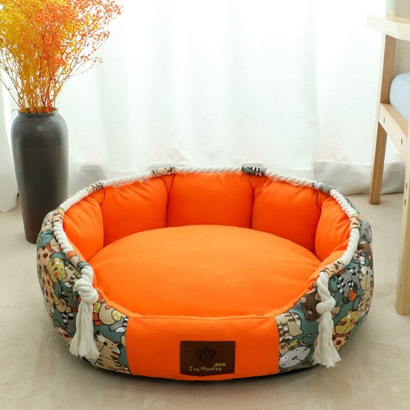 Dog kennel universal for all seasons, detachable and washable pet kennel, cat kennel, large, medium and small dog kennel, dog bed, summer cool mat nest