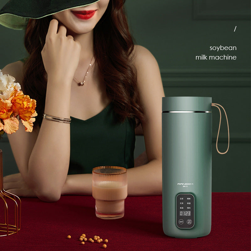 Wholesale multi-function mini wall-breaking machine soy milk machine no soaking beans no filter residue baby food supplement machine insulated health cup