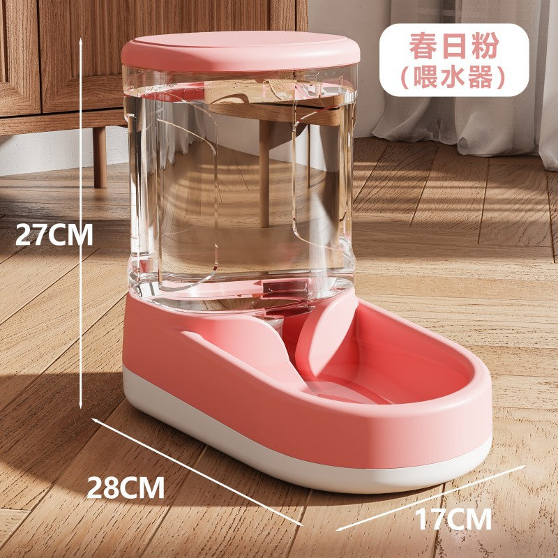 Dog drinking fountain cat automatic feeder dog feeding water cat drinking water flowing water unplugged kettle pet supplies