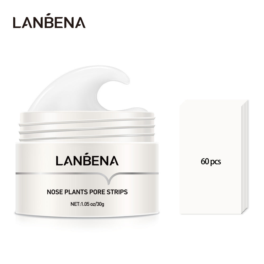 LANBENA Blackhead Nasal Mask with 60 Blackhead Paper Acne Tear-off Cleansing Mask Russia