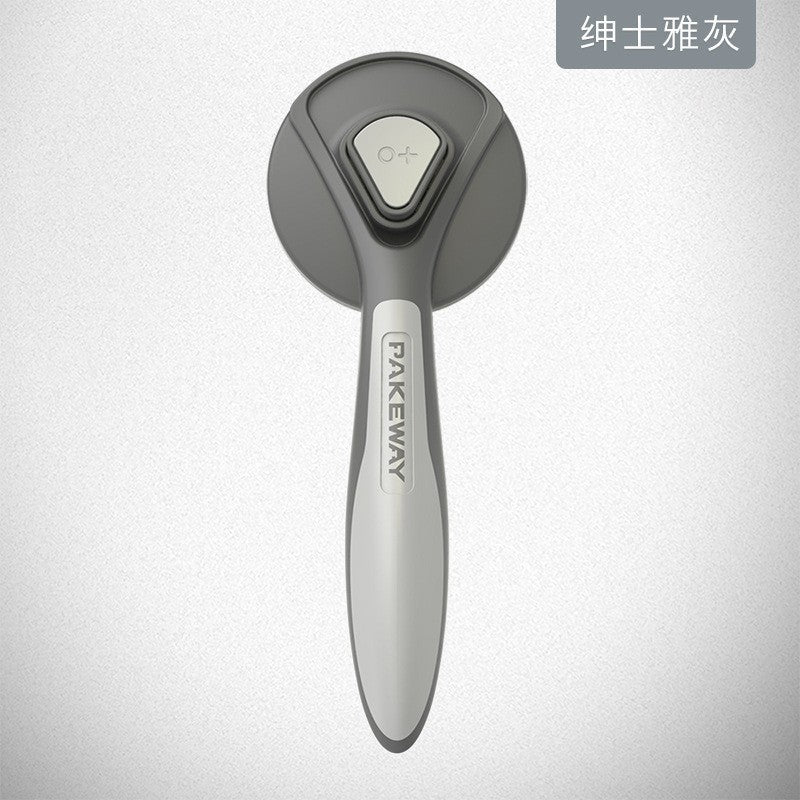 Cross-border pet comb stainless steel needle comb round head cat comb dog hair removal brush self-cleaning comb pet supplies