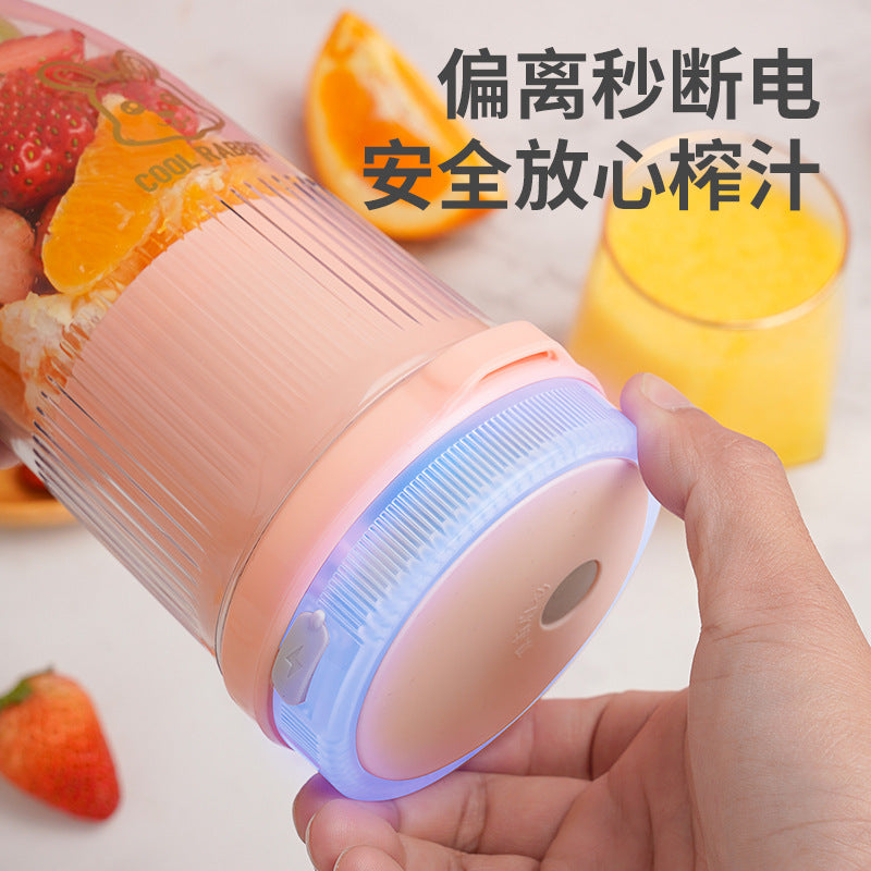 Cross-border multifunctional household juice cup portable USB charging mixing cup fruit juice mini electric juicer