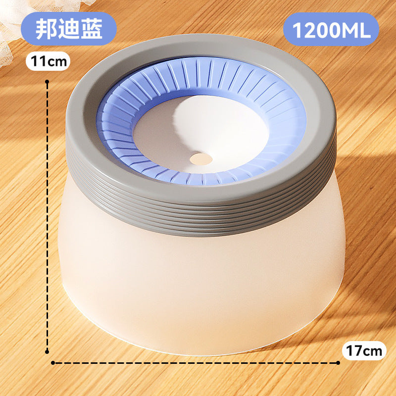 Cross-border cat high and low partition cute cat ceramic double bowl anti-knockover cat bowl drinking water bowl dog bowl pet bowl supplies