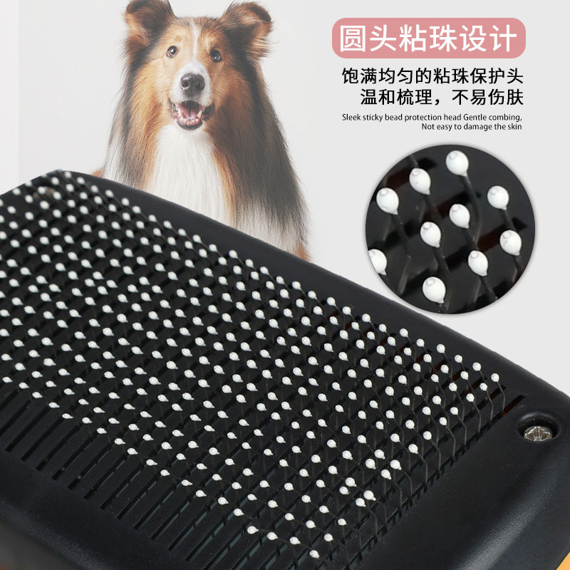 Pet comb dog supplies automatic hair removal comb cat comb knot removal hair removal self-cleaning needle comb
