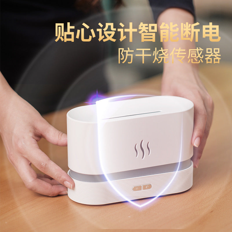 Flame humidifier usb humidifier home automatic fragrance diffuser ultrasonic atomizer essential oil aroma diffuser