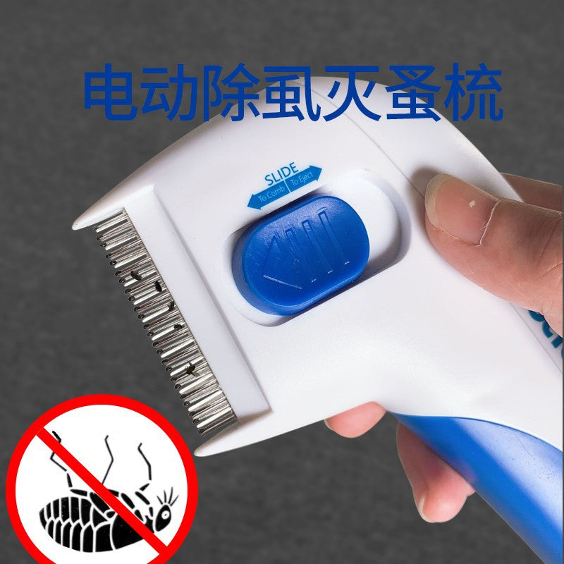 Pet electric flea remover flea cleaning brush combing comb dog flea remover cross-border supply flea doctor
