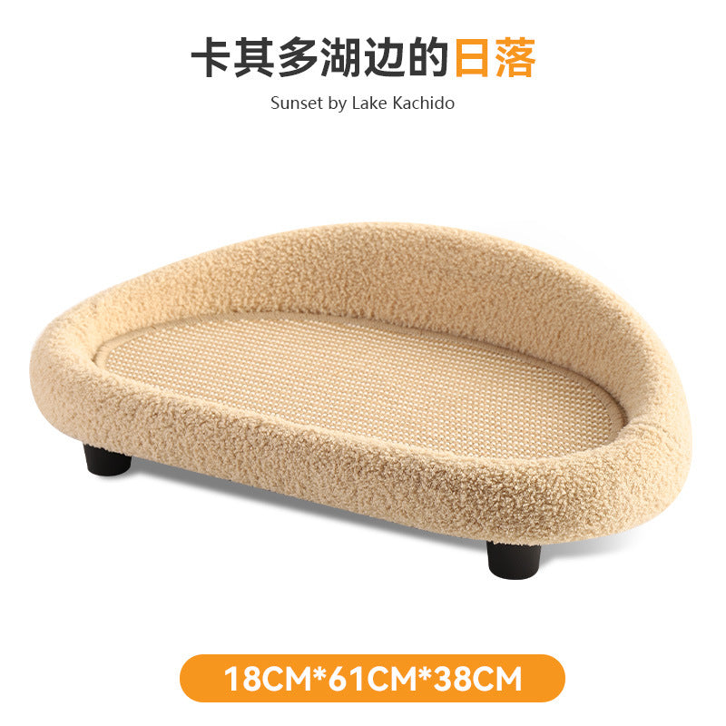 Cat scratching board, cat sofa, cat bed, sisal, no-chip, scratch-resistant, cat claw grinding artifact, enlarged cat scratching board bed