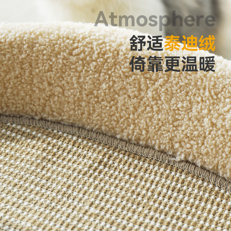 Cat scratching board, cat sofa, cat bed, sisal, no-chip, scratch-resistant, cat claw grinding artifact, enlarged cat scratching board bed
