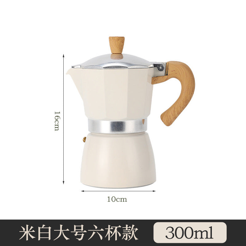 Moka pot household small coffee pot coffee set single valve hand brewing pot concentrated extraction espresso machine