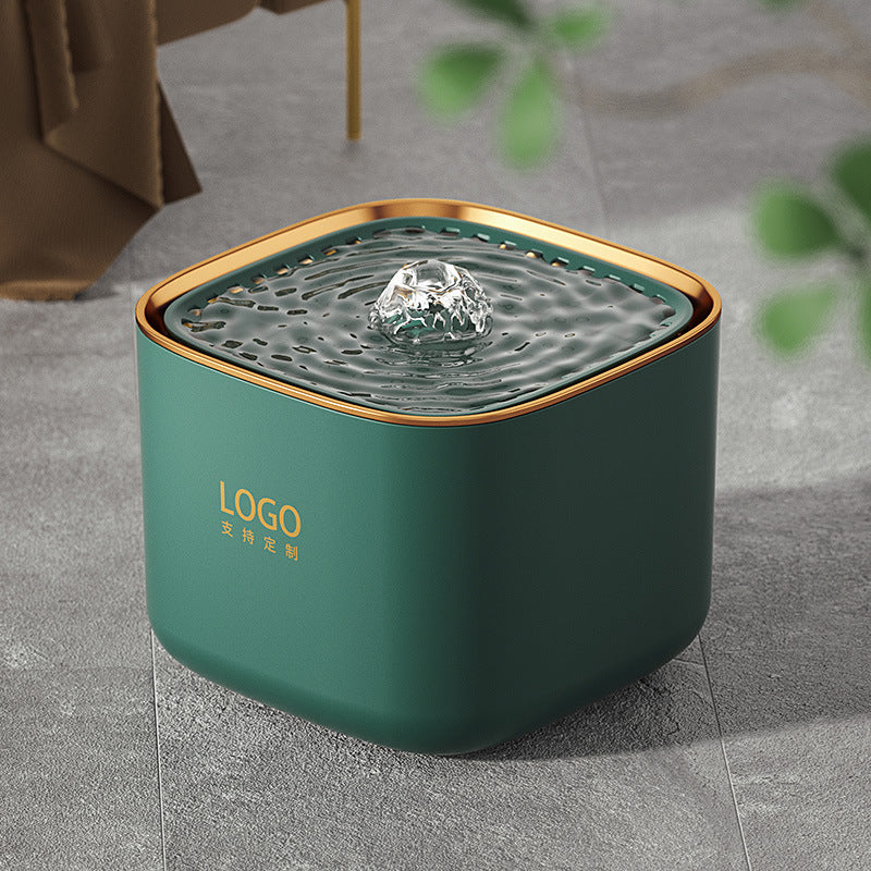 Pet water dispenser plug-in smart cat water feeder anti-dry burning 3L water shortage power cycle mute water dispenser