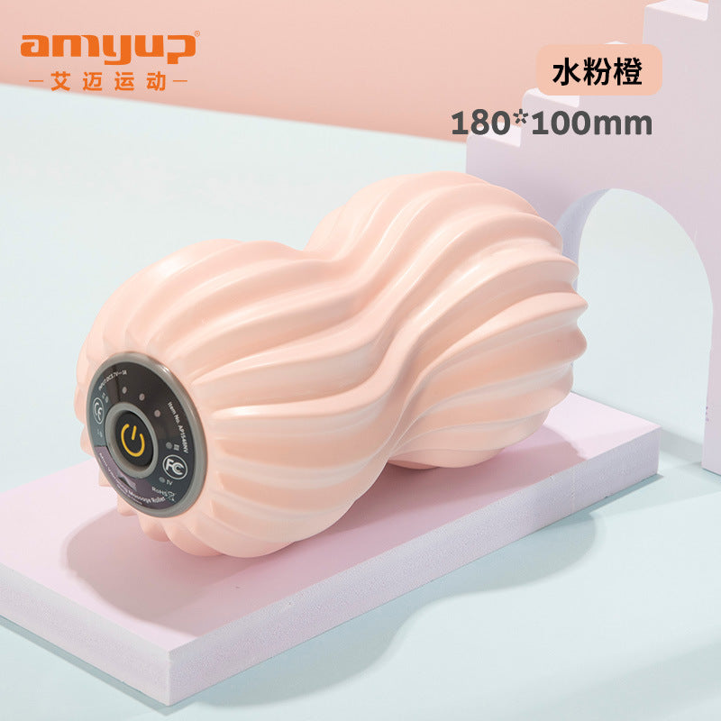 5-speed electric foam shaft yoga fitness vibration relaxation massage column electric corrugated fascia column yoga column