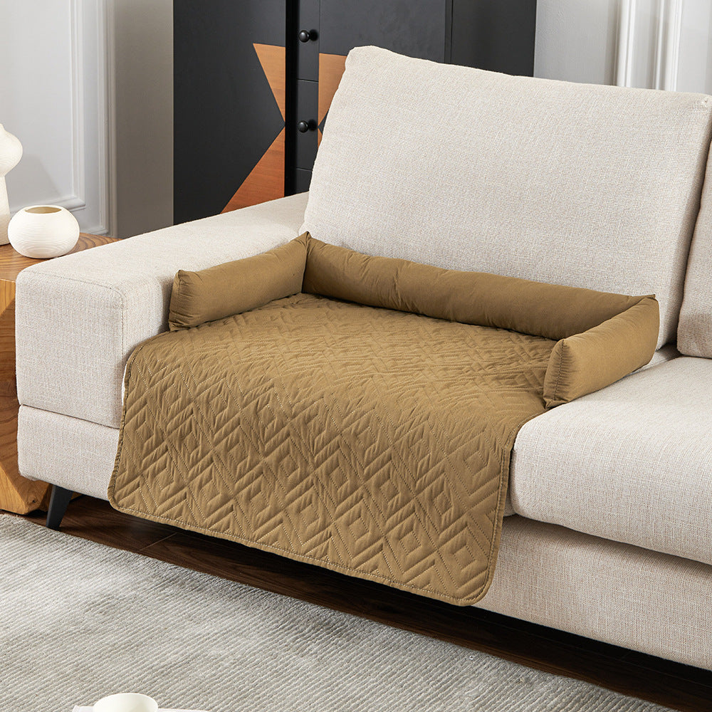 New cross-border water-repellent pet sofa cushion with pillow Factory direct sales Four seasons universal cat bed dog bed pet cushion
