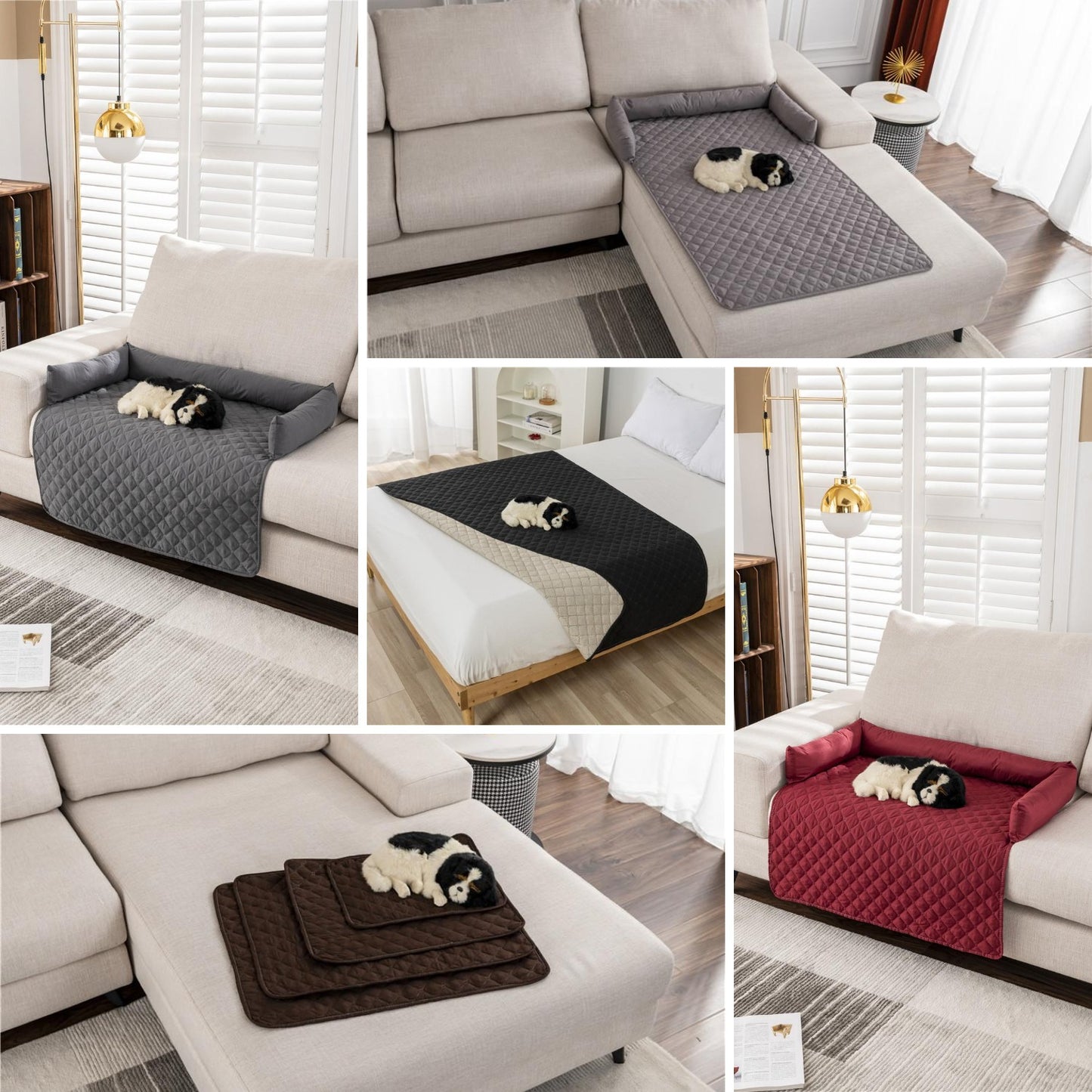 New cross-border water-repellent pet sofa cushion with pillow Factory direct sales Four seasons universal cat bed dog bed pet cushion