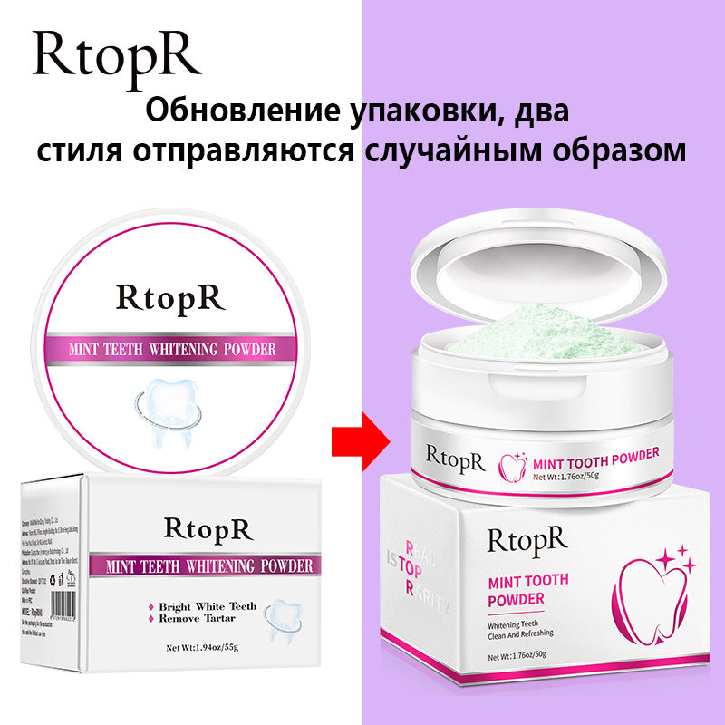 RtopR Mint WHITENING Tooth Powder 55g RtopR048