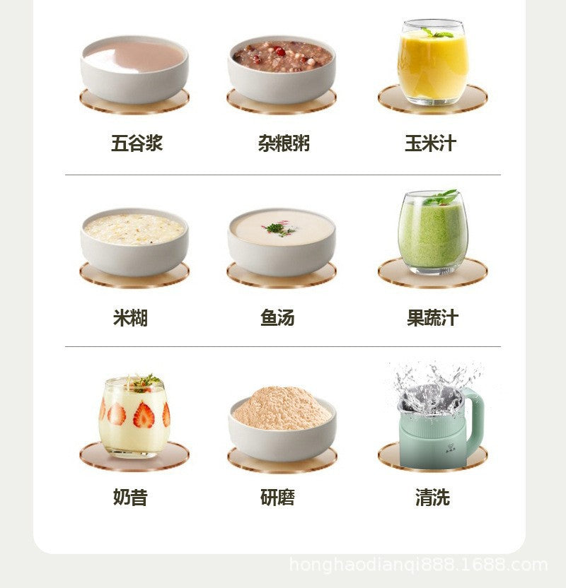 220V110V voltage wall-breaking soymilk machine, cross-border European and American small soymilk machine, Mihu juice boiling water