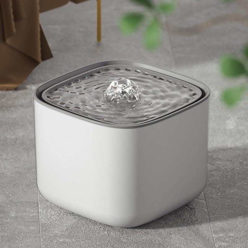 Pet water dispenser plug-in smart cat water feeder anti-dry burning 3L water shortage power cycle mute water dispenser