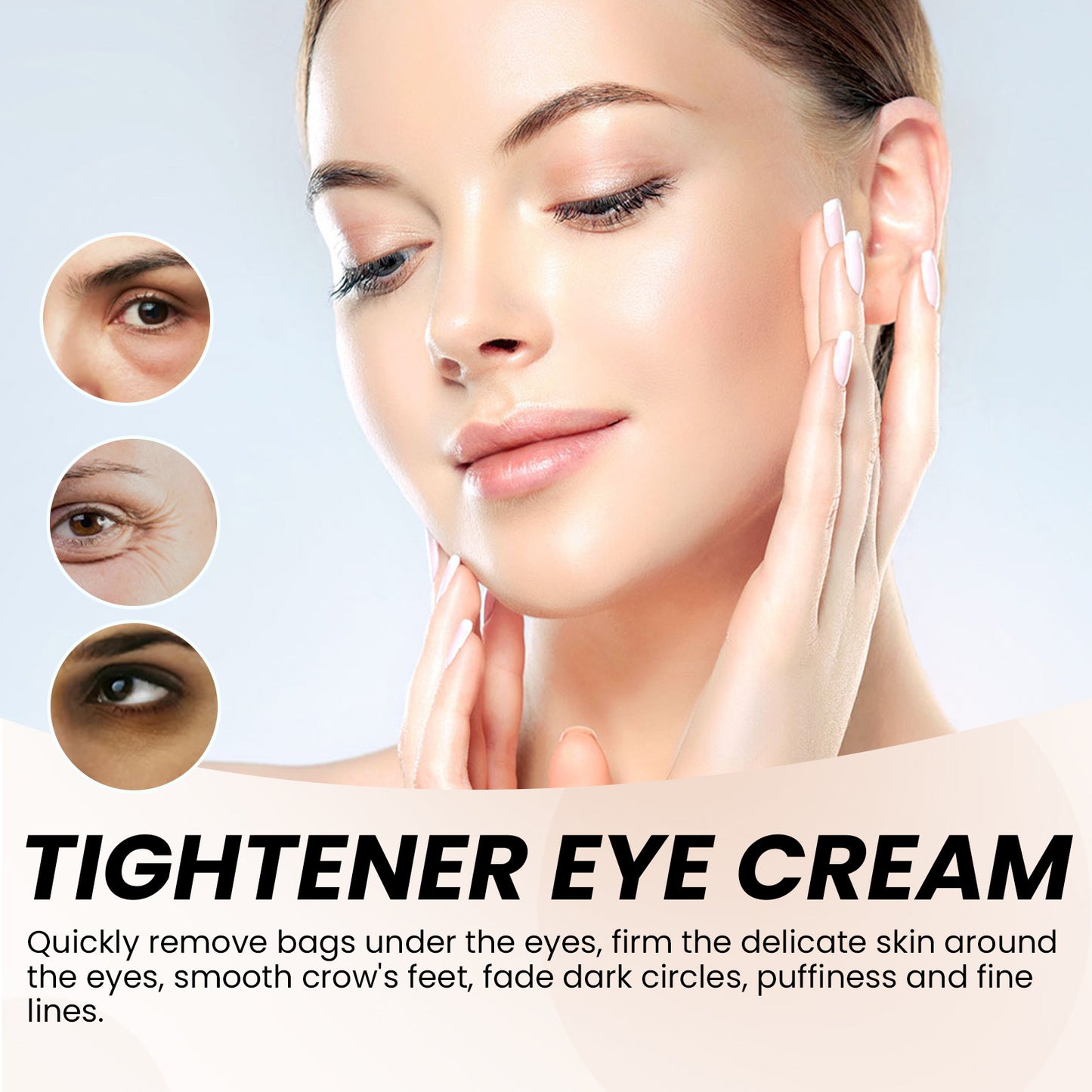 EELHOE Eye Cream Firms the skin around the eyes, hydrates, moisturizes, and reduces wrinkles, dark circles, and bags under the eyes for instant firming