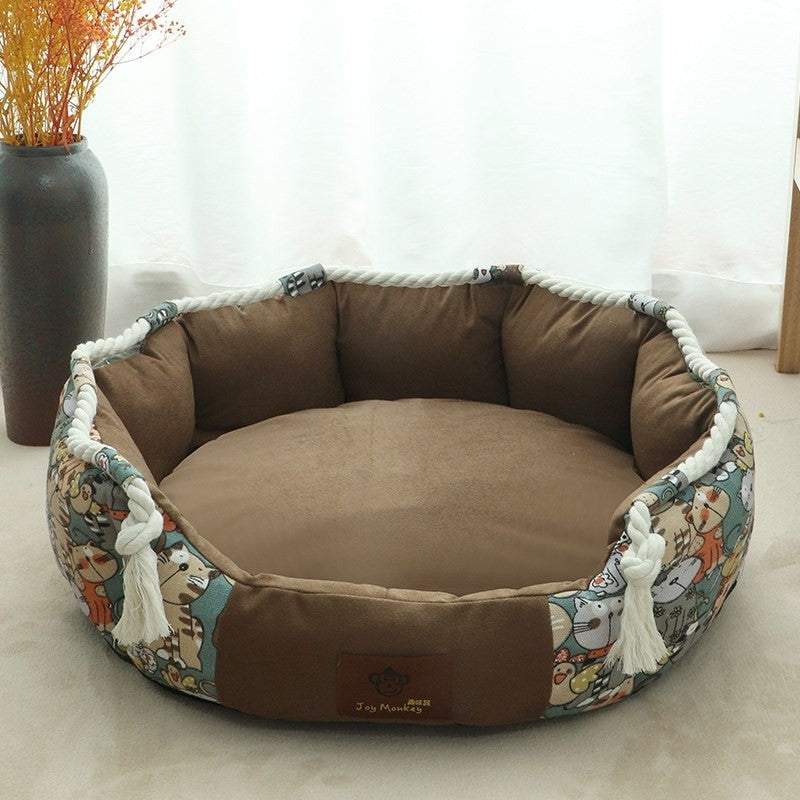 Dog kennel universal for all seasons, detachable and washable pet kennel, cat kennel, large, medium and small dog kennel, dog bed, summer cool mat nest