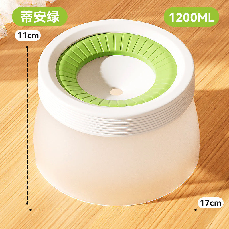 Cross-border cat high and low partition cute cat ceramic double bowl anti-knockover cat bowl drinking water bowl dog bowl pet bowl supplies