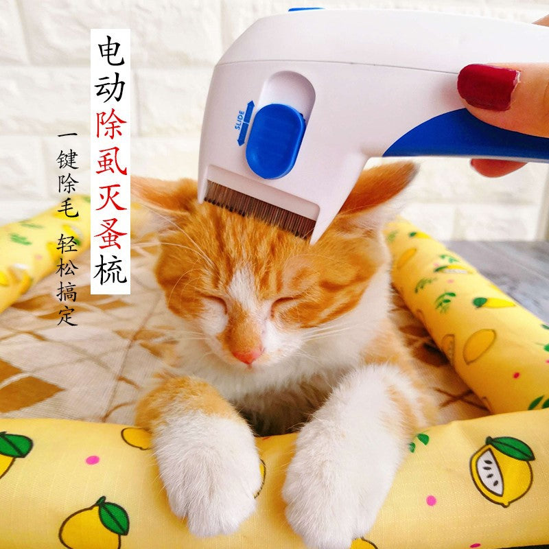 Pet electric flea remover flea cleaning brush combing comb dog flea remover cross-border supply flea doctor