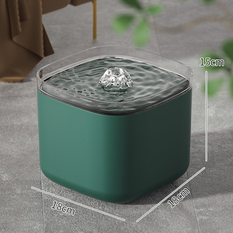 Pet water dispenser plug-in smart cat water feeder anti-dry burning 3L water shortage power cycle mute water dispenser