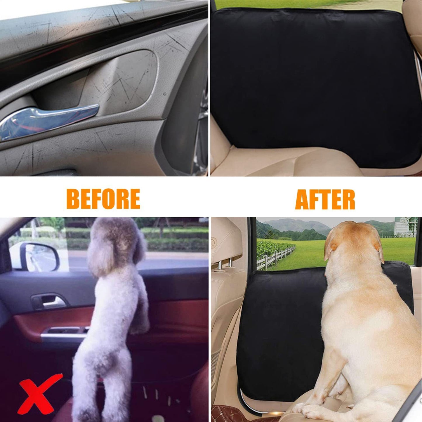 Car seat door protection pad pet pad side door dirt-resistant anti-scratch protection pad storage pet anti-kick pad cross-border