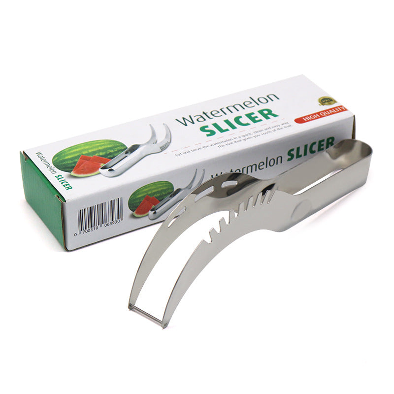 Spot durable stainless steel watermelon cutting artifact Multifunctional watermelon cutting cantaloupe watermelon slicer
