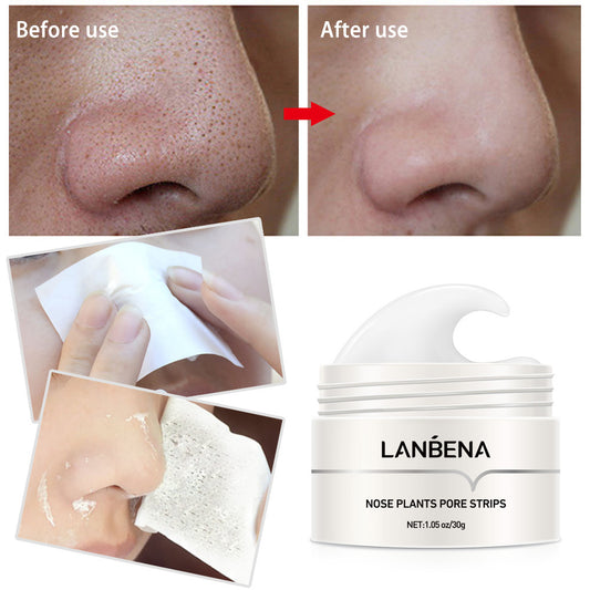 LANBENA Lanbena blackhead nose mask with 60 sheets of paper sucking blackhead tearing qu acne LB0021