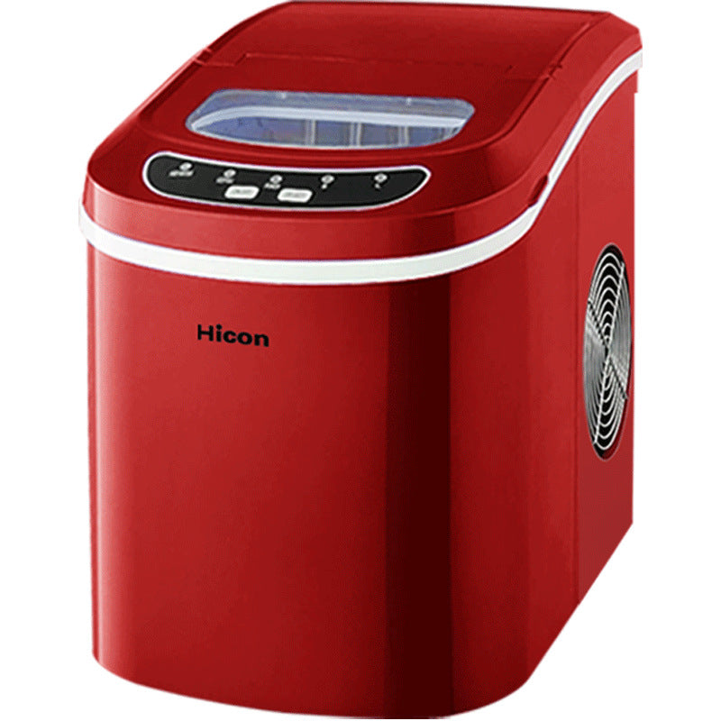 Wellcome 15KG Household Small Ice Maker Milk Tea Shop KTV Commercial Round Ice Manually Add Water Automatic Ice Making