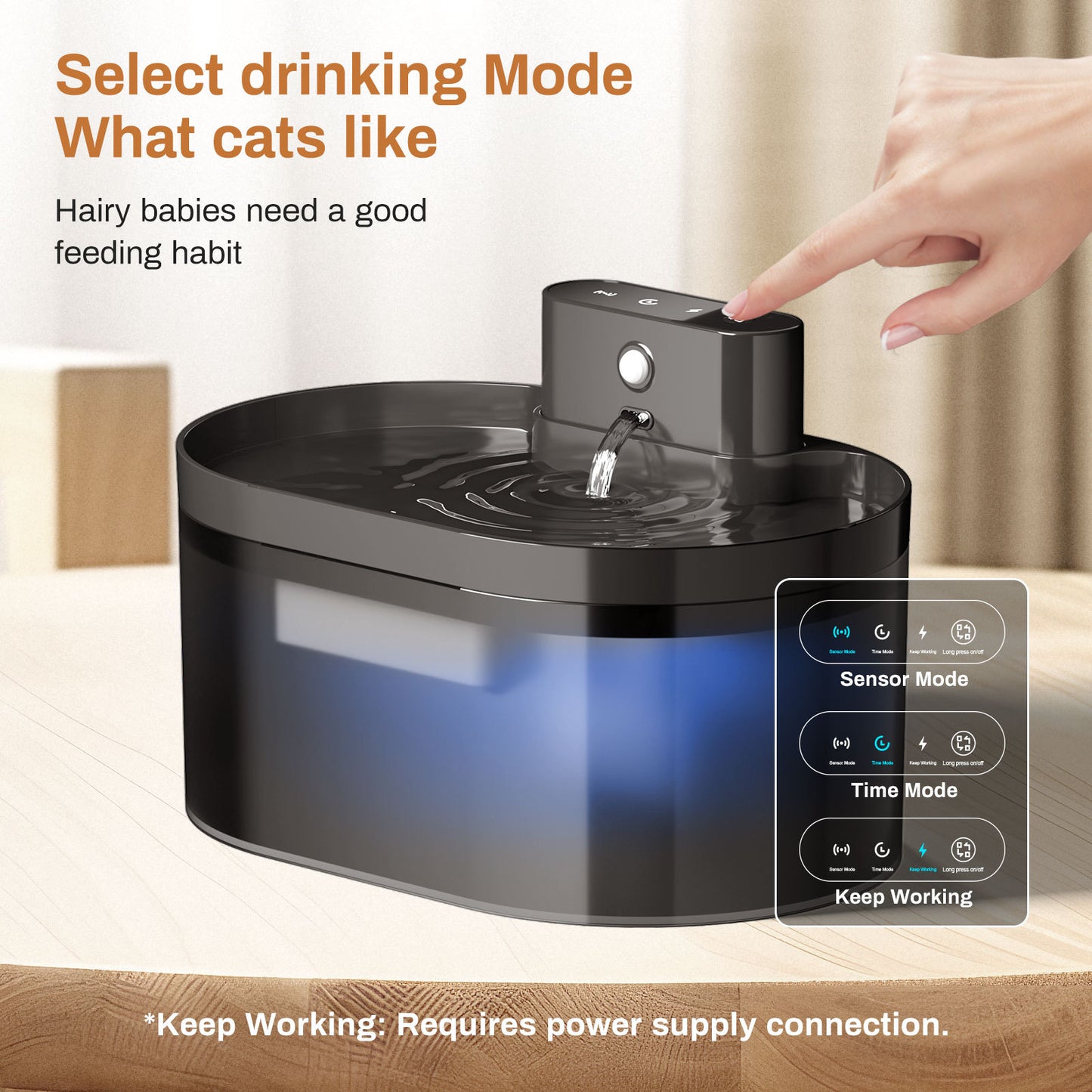 Cross-border cat drinking fountain rechargeable wireless non-plug-in circulating water pet automatic water feeder dog drinking water bowl