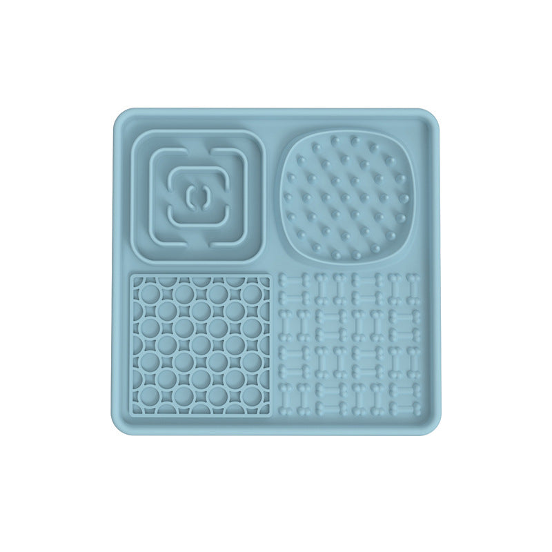 Cross-border popular silicone pet licking mat pet food utensils dog licking mat placemat suction cup slow feeding mat dog slow feeding mat