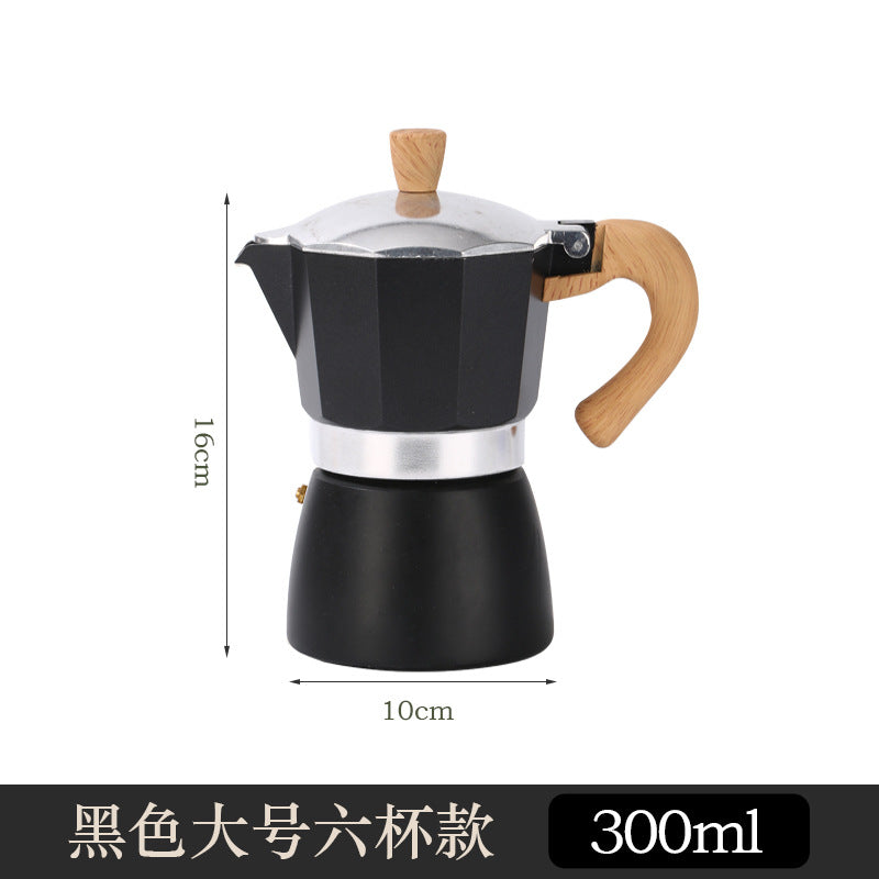 Moka pot household small coffee pot coffee set single valve hand brewing pot concentrated extraction espresso machine