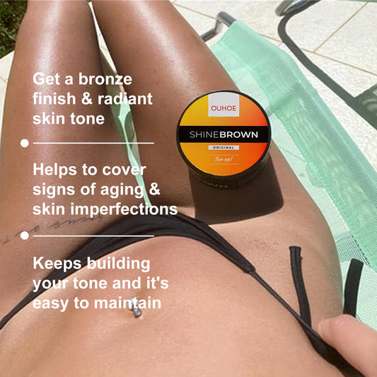 OUHOE tanning cream aloe vera gel summer beach tanning help tanning lotion bronzer skin sunburn repair gel