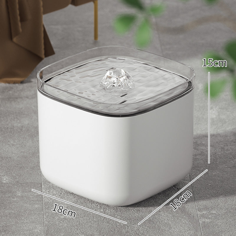 Pet water dispenser plug-in smart cat water feeder anti-dry burning 3L water shortage power cycle mute water dispenser