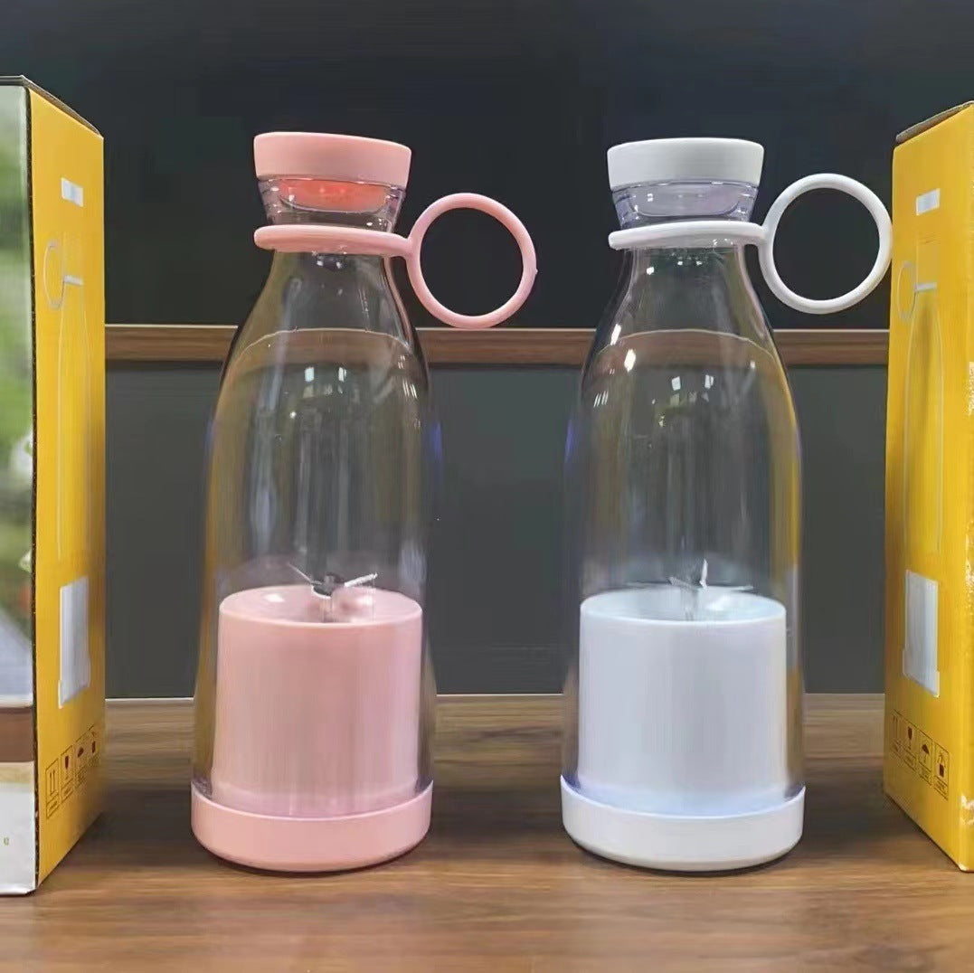 Factory wholesale USB wireless charging wine bottle juicer cup 6 leaf 4 leaf cutter head portable juicer juice cup