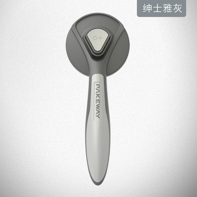 [Blister packaging] Spot pet self-cleaning needle comb T9 cats and dogs one-click de-floating stainless steel needle comb