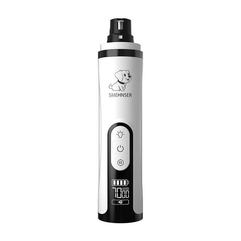 M5 Pet Nail Grinder High Power LED Double Light Blood Line Electric Rechargeable Nail Clipper Cat Dog Manicure Cross-border Supplies