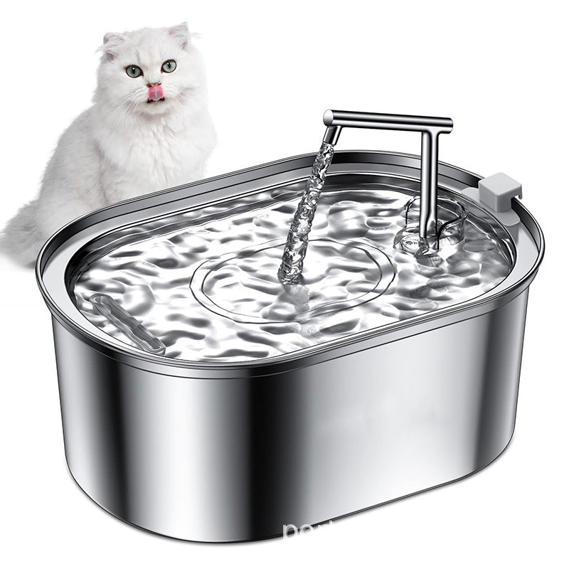 Amazon's new pet water dispenser 3.2L stainless steel faucet cat and dog water dispenser cat water dispenser
