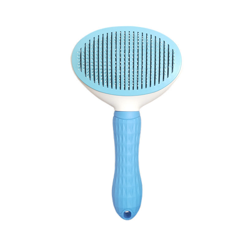 Pet comb to remove floating hair stainless steel pin comb cat detangling comb hair removal artifact dog row comb dense tooth comb wholesale