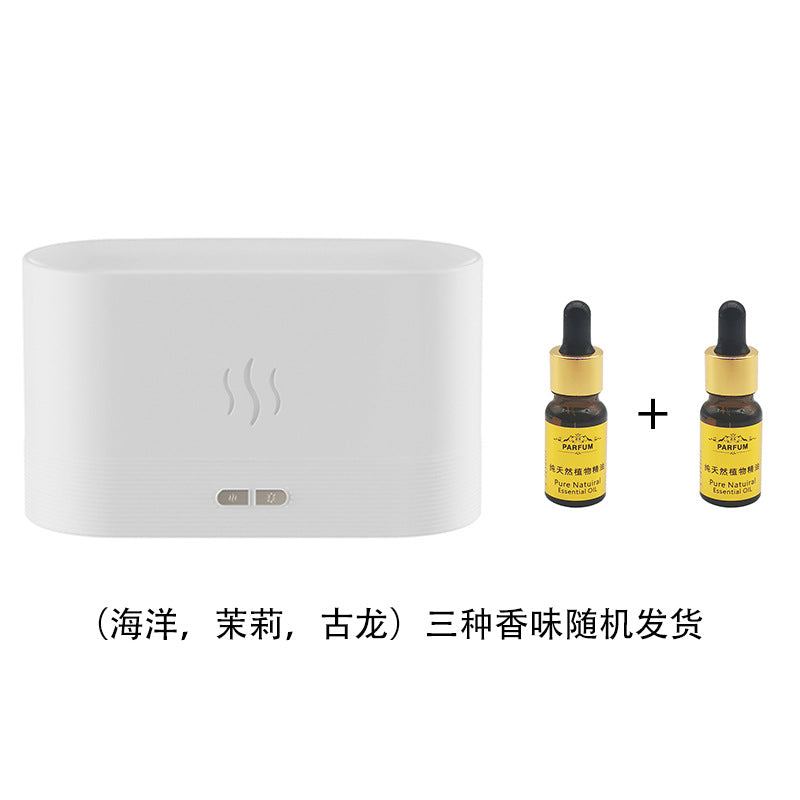 Flame humidifier usb humidifier home automatic fragrance diffuser ultrasonic atomizer essential oil aroma diffuser