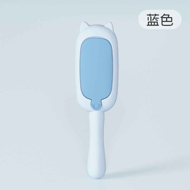Cross-border new electrostatic pet brush cat hair artifact cat hair brush sticky hair device cute cartoon cat hair removal brush