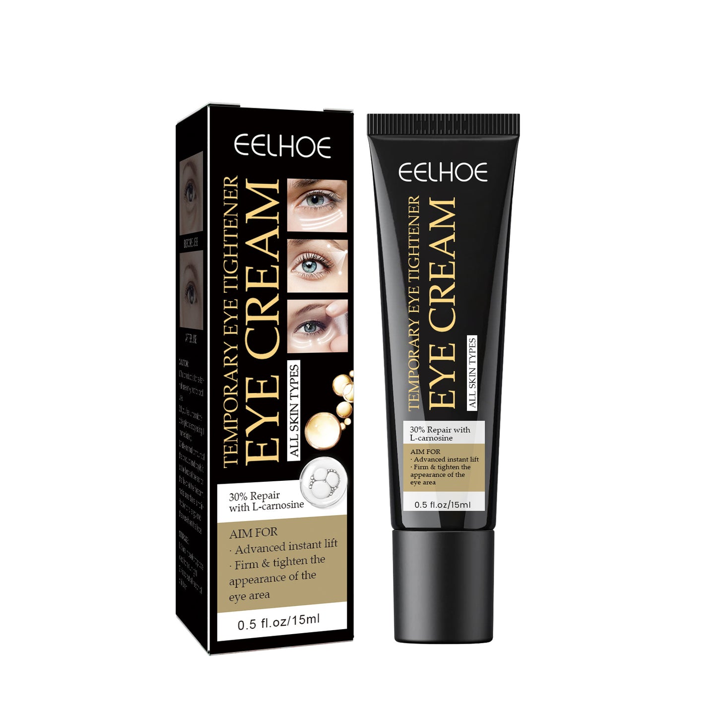 EELHOE Eye Cream Firms the skin around the eyes, hydrates, moisturizes, and reduces wrinkles, dark circles, and bags under the eyes for instant firming