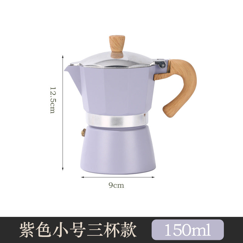 Moka pot household small coffee pot coffee set single valve hand brewing pot concentrated extraction espresso machine