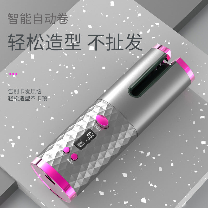 Fully Automatic Electric Rotating Curling Iron Wireless Charging Curling Iron Portable Hairdresser Home Curling Iron Cross-border